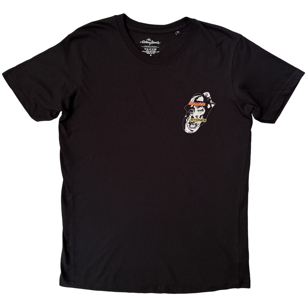 The Rolling Stones - Foreign Tongues Pocket Logo Mens Tshirt - Black